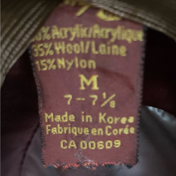 YOUNG AN brown herringbone wool blend Vintage mens Fedora Size 7- 7 1/8 VVGUC++ - Picture 2 of 11